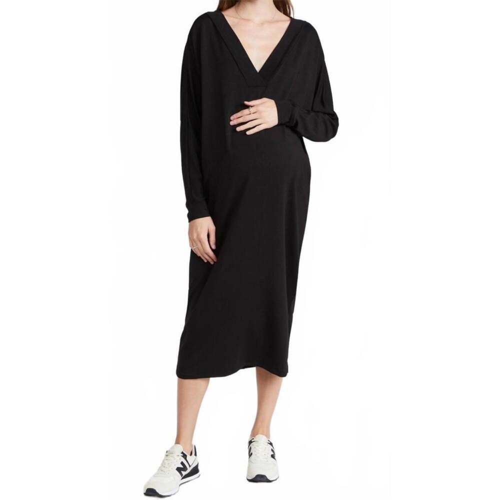 HATCH the visitor dress maternity nursing postpartum black one size - Picture 2 of 11